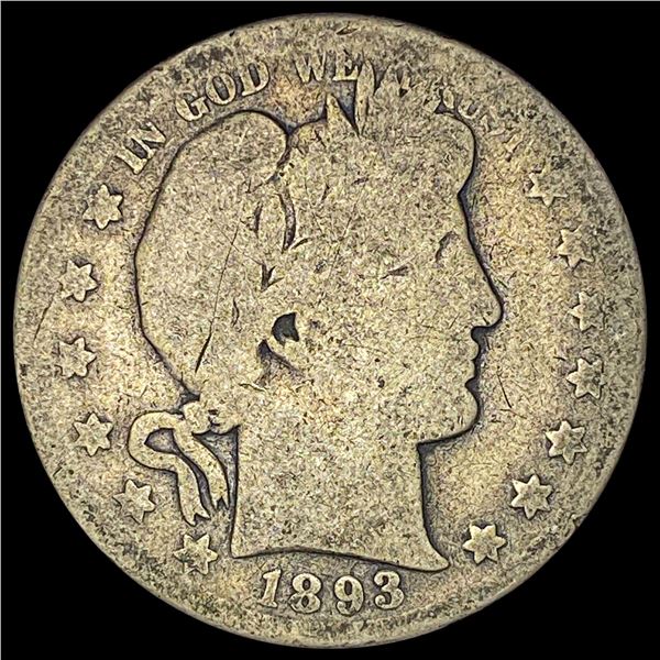 1893 Silver Half Dollar (Barber) NICELY CIRCULATED