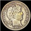 1912-S Silver Barber Dime LIGHTLY CIRCULATED