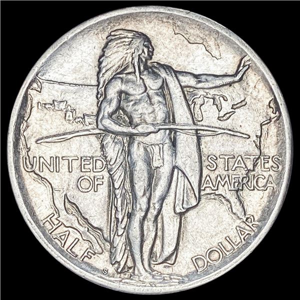1926-S Oregon Trail Memorial Silver Half Dollar CLOSELY UNCIRCULATED