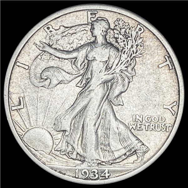 1934-S Silver Walking Liberty Half Dollar NEARLY UNCIRCULATED