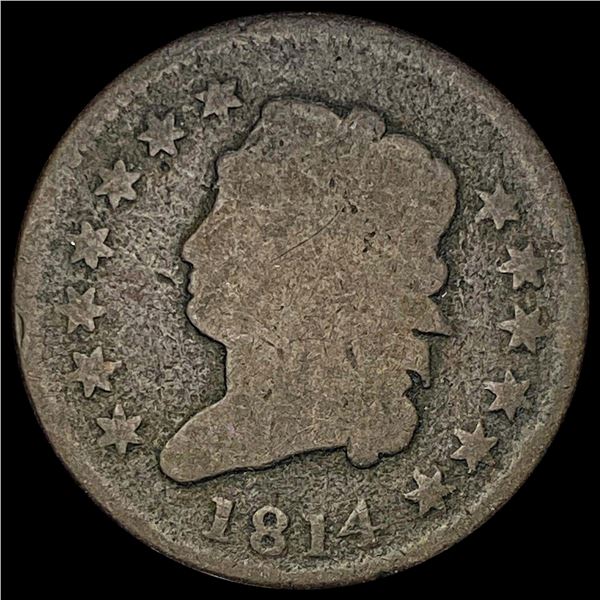 1814 Classic Head Large Cent NICELY CIRCULATED