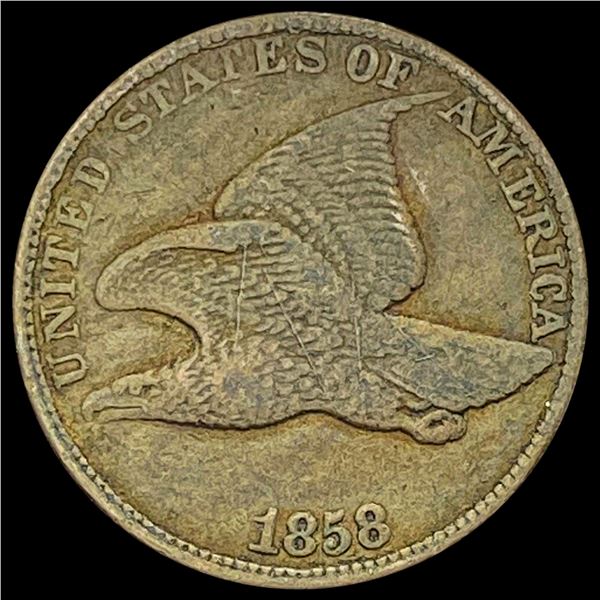 1858 Copper-Nickel Flying Eagle Cent LIGHTLY CIRCULATED