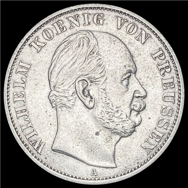 1871-A Silver Siegesthaler Prussia NEARLY UNCIRCULATED