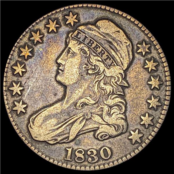 1830 Capped Bust Half Dollar NEARLY UNCIRCULATED