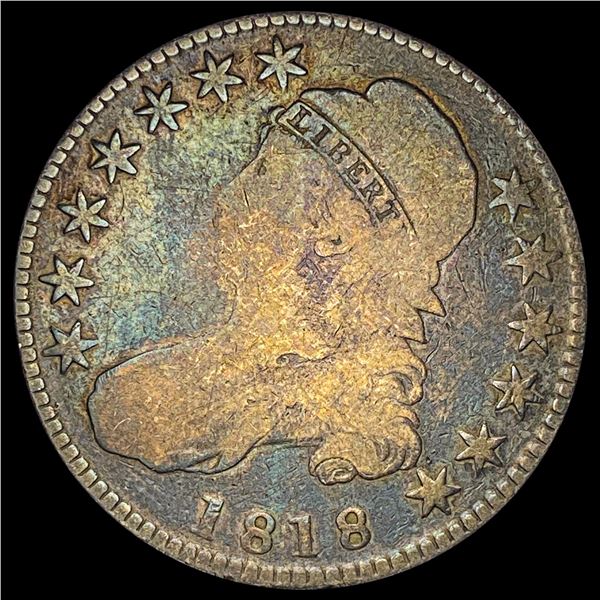 1818 Capped Bust Half Dollar NICELY CIRCULATED