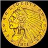 Image 1 : 1911 Indian Head Gold $2.50 Quarter Eagle CLOSELY UNCIRCULATED