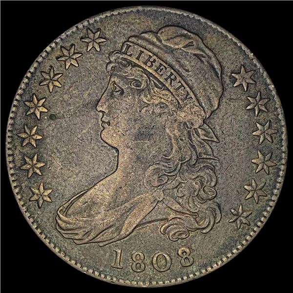 1808 Silver Half Dollar NEARLY UNCIRCULATED