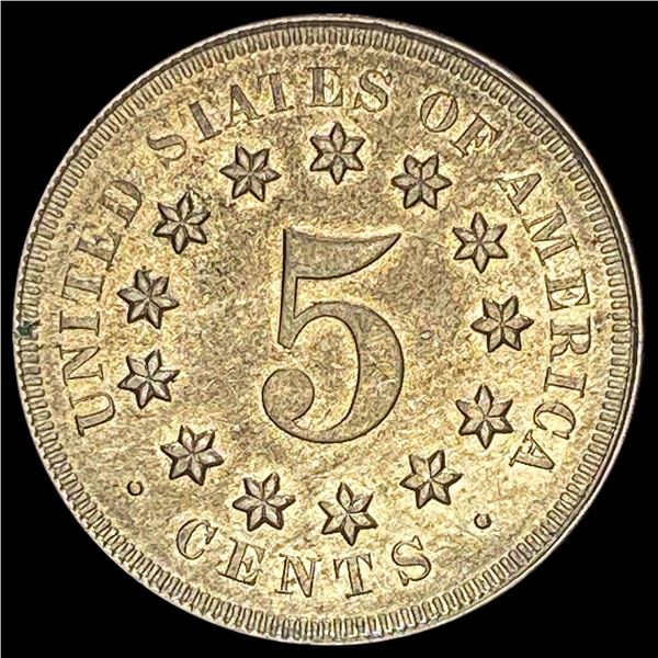 1867 Shield Nickel CLOSELY UNCIRCULATED