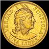 Image 1 : 1962 Peru Gold 1 Libra SUPERB GEM BU