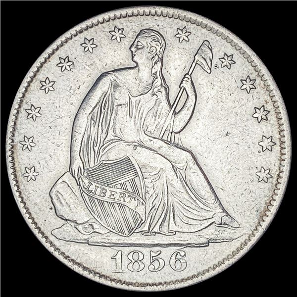 1856-O Silver Half Dollar CLOSELY UNCIRCULATED