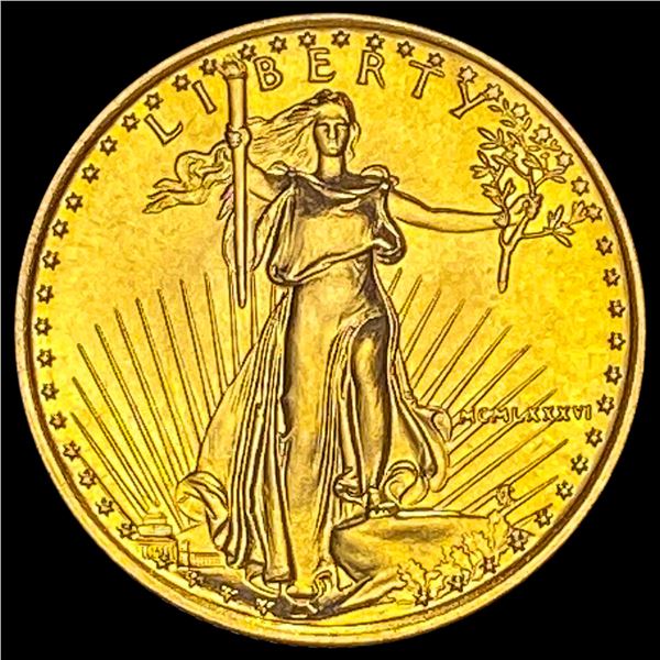 1/10 oz Gold 1986 American Eagle $5 SUPERB GEM BU