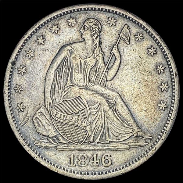 1846-O Silver Half Dollar CLOSELY UNCIRCULATED