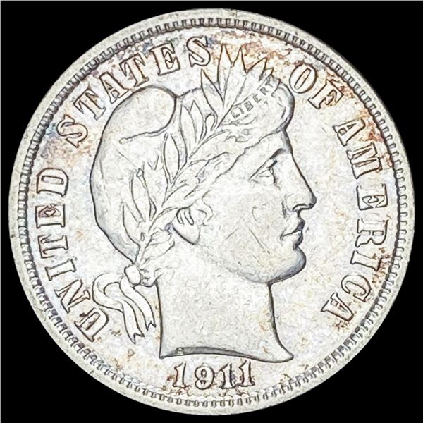 1911-D Silver Barber Dime NEARLY UNCIRCULATED