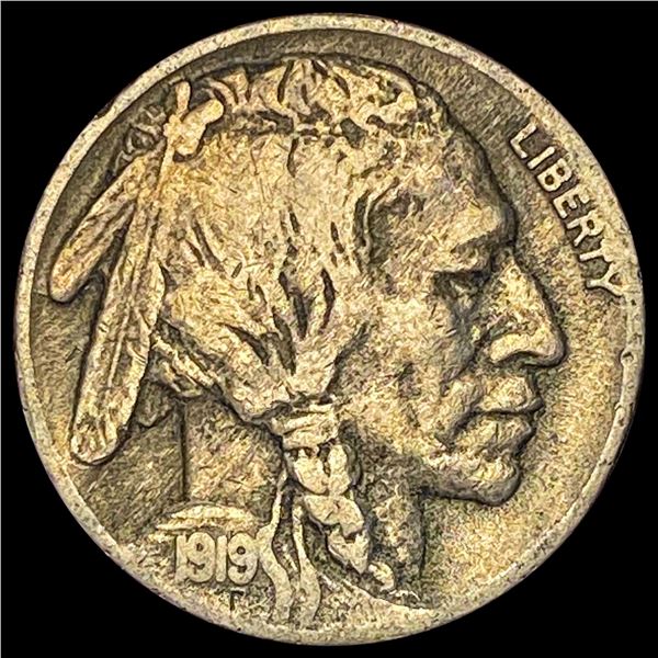 1919-D Buffalo Nickel LIGHTLY CIRCULATED