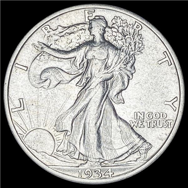 1934-S Silver Walking Liberty Half Dollar CLOSELY UNCIRCULATED