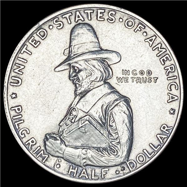 1920 Silver Pilgrim Half Dollar CLOSELY UNCIRCULATED