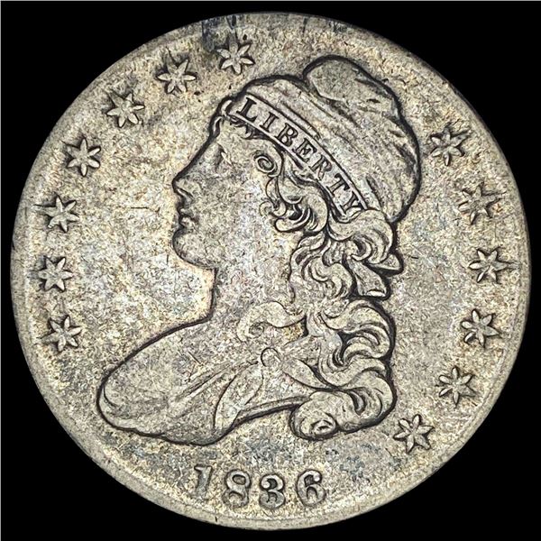 1836 Capped Bust Half Dollar LIGHT CIRC