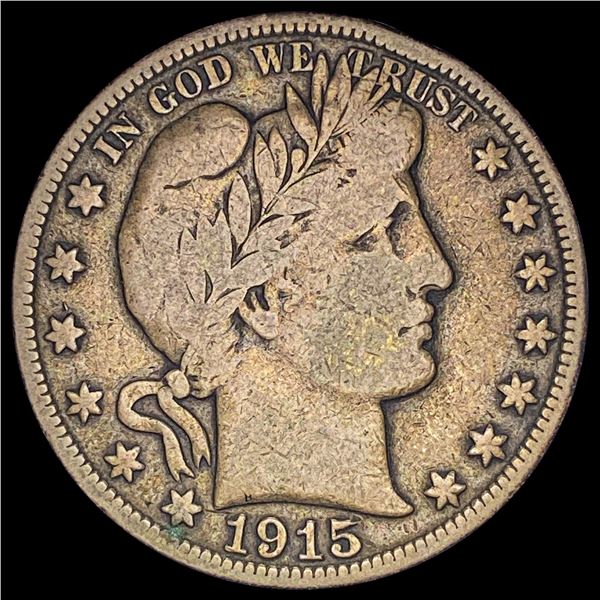 1915 Barber Half Dollar LIGHTLY CIRCULATED