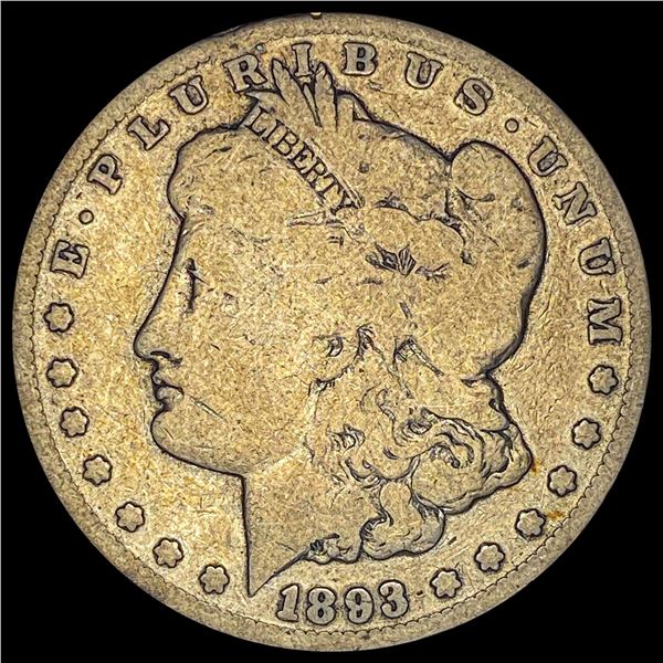 1893-CC Morgan Silver Dollar NICELY CIRCULATED