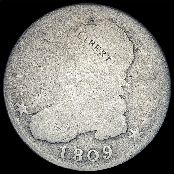 1809 Capped Bust Half Dollar NICELY CIRCULATED