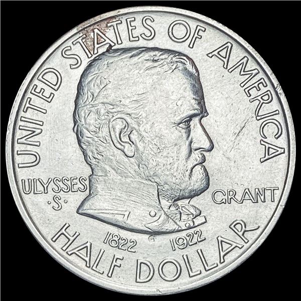 1922-S Silver Half Dollar Grant CLOSELY UNCIRCULATED