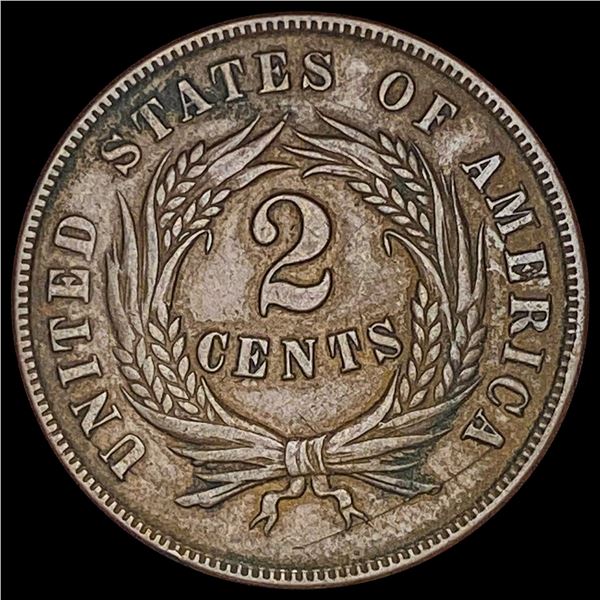 1869 Copper 2 Cents CLOSELY UNCIRCULATED