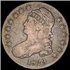 Image 1 : 1829 Capped Bust Half Dollar NICELY CIRCULATED