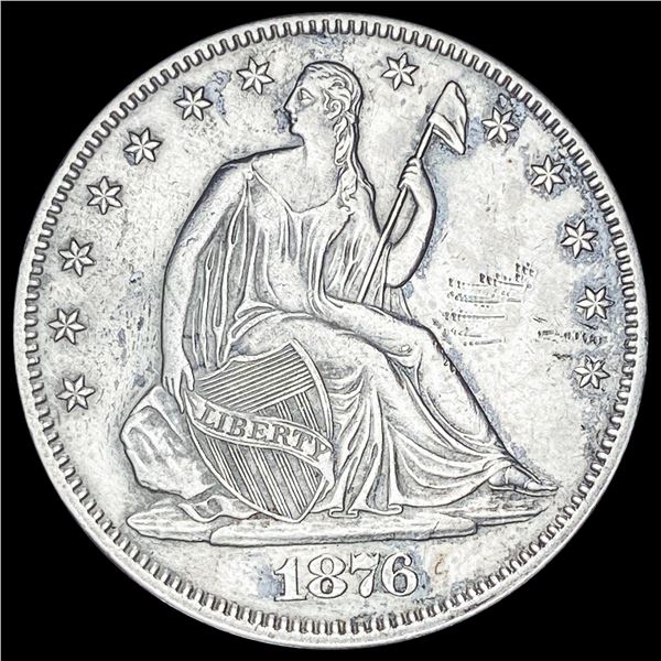 1876-S Silver Half Dollar CLOSELY UNCIRCULATED
