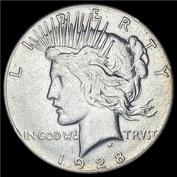 1928 Silver Peace Dollar CLOSELY UNCIRCULATED