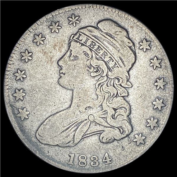 1834 Capped Bust Half Dollar LIGHTLY CIRCULATED