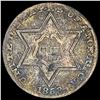 1858 Silver Three-Cent Piece LIGHTLY CIRCULATED