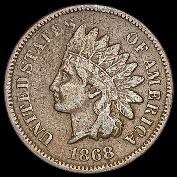 1868 Indian Head Cent LIGHTLY CIRCULATED