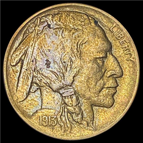 1913-D Buffalo Nickel Type 2 CHOICE AU