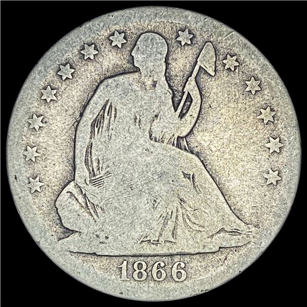 1866-S Silver Half Dollar NICELY CIRCULATED