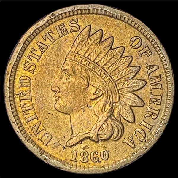 1860 Copper-Nickel Indian Head Cent CLOSELY UNCIRCULATED