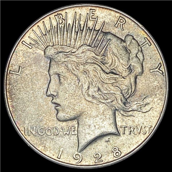 1928-S Silver Peace Dollar CLOSELY UNCIRCULATED