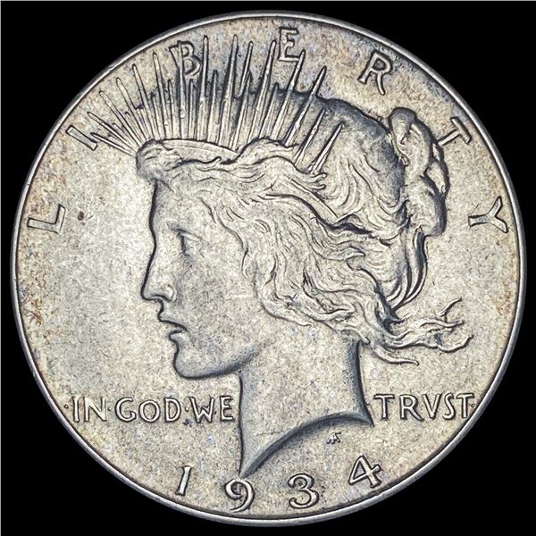 1934 Peace Silver Dollar CHOICE AU