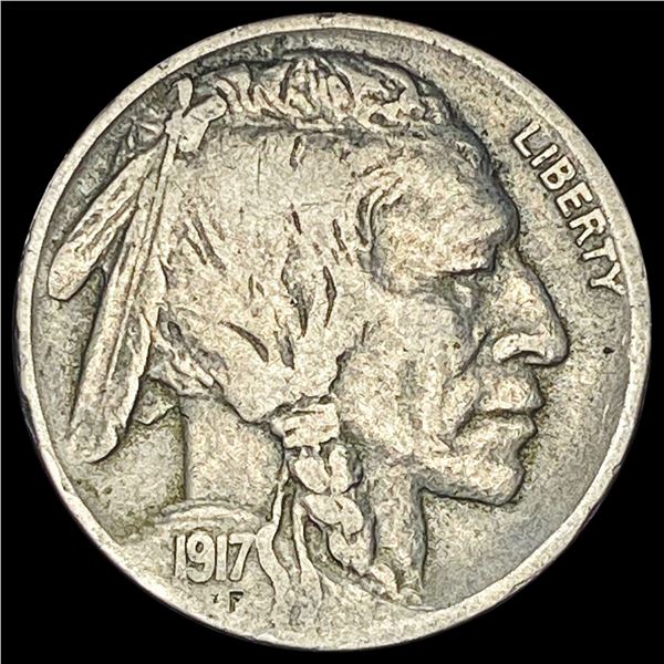 1917-D Buffalo Nickel LIGHTLY CIRCULATED