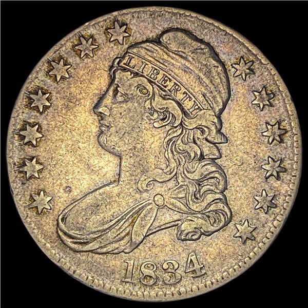 1834 Capped Bust Half Dollar NEARLY UNCIRCULATED