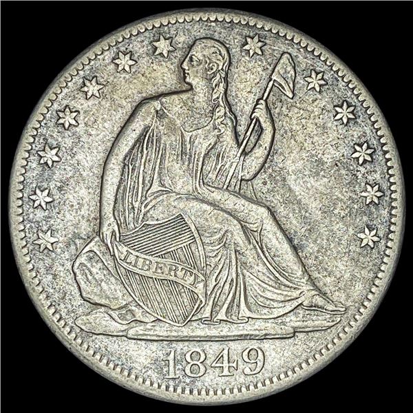 1849-O Silver Half Dollar NEARLY UNCIRCULATED