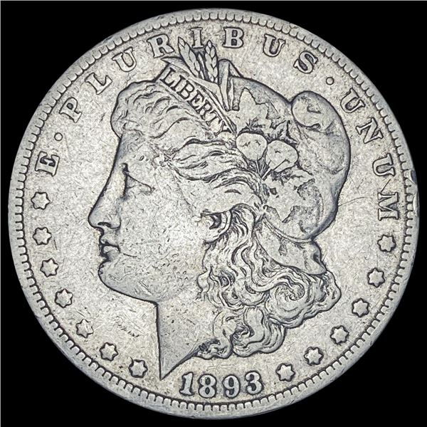 1893-CC Silver Morgan Dollar LIGHTLY CIRCULATED