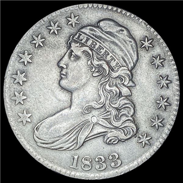 1833 Capped Bust Half Dollar CLOSELY UNCIRCULATED