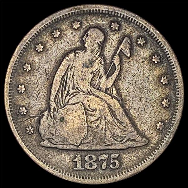 1875 Silver Twenty Cents LIGHT CIRC