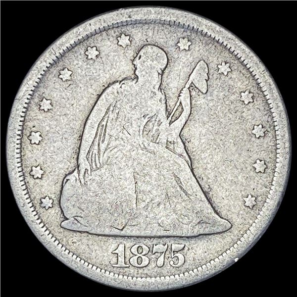 1875-S Silver Twenty Cents NICELY CIRCULATED