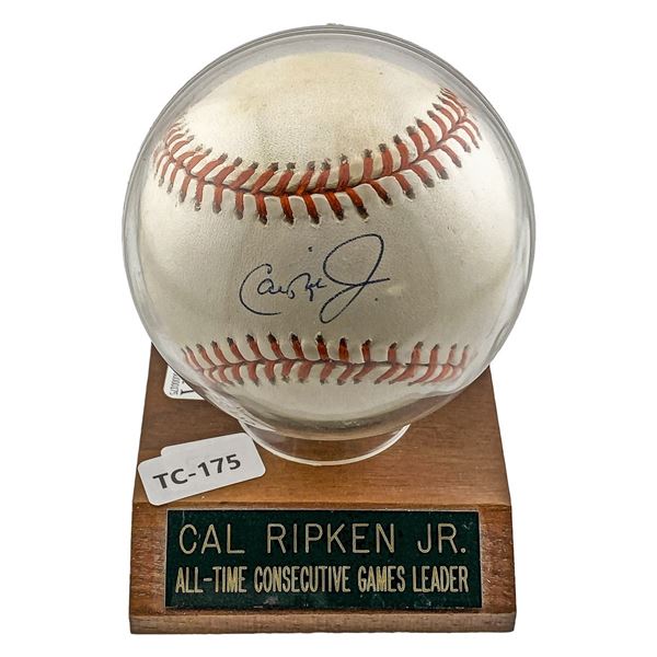 Carl Ripken SIgned Baseball w/ Certificate