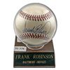 Image 1 : Frank Robinson Signed Baseball Orioles w/ Certificate