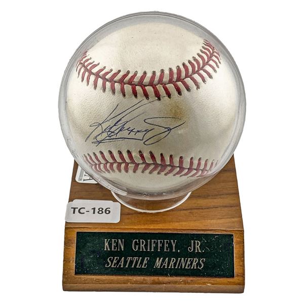 Ken Griffey Jr. Signed Baseball Mariners w/ Certificate