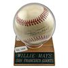 Image 1 : Willie Mays Signed Baseball Giants w/ Certificate