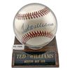 Ted Williams Signed Baseball Red Sox w/ Certificate
