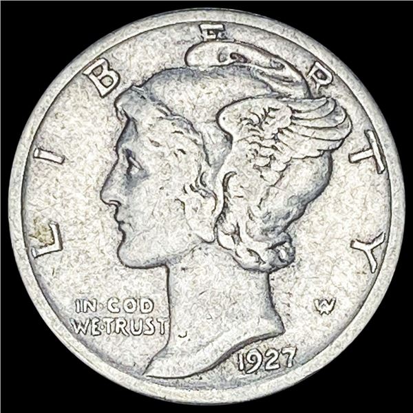 1927-S Silver Mercury Dime LIGHTLY CIRCULATED